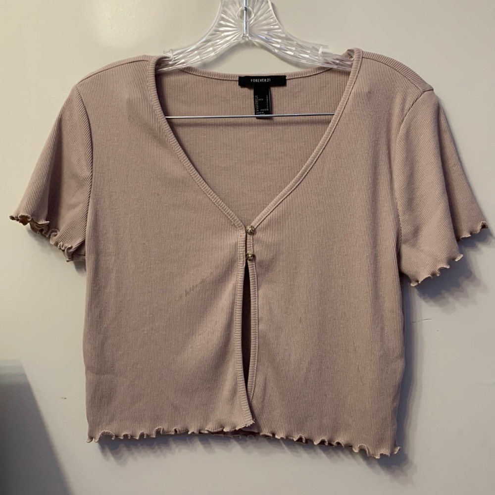 Forever 21 Two-buttoned cropped cardigan